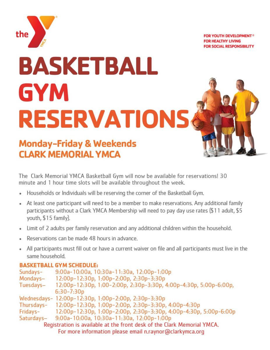 Schedules Clark Memorial YMCA